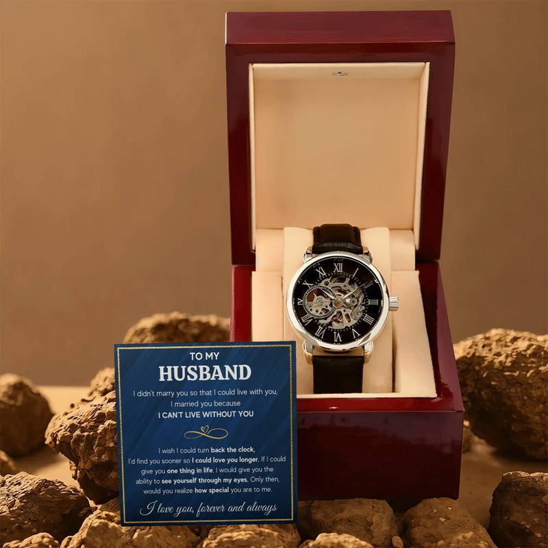 To My Husband Eyes – Openwork Watch