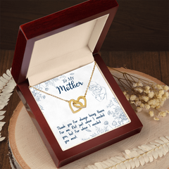 Thank You For Always Being There - Interlocking Hearts Necklace